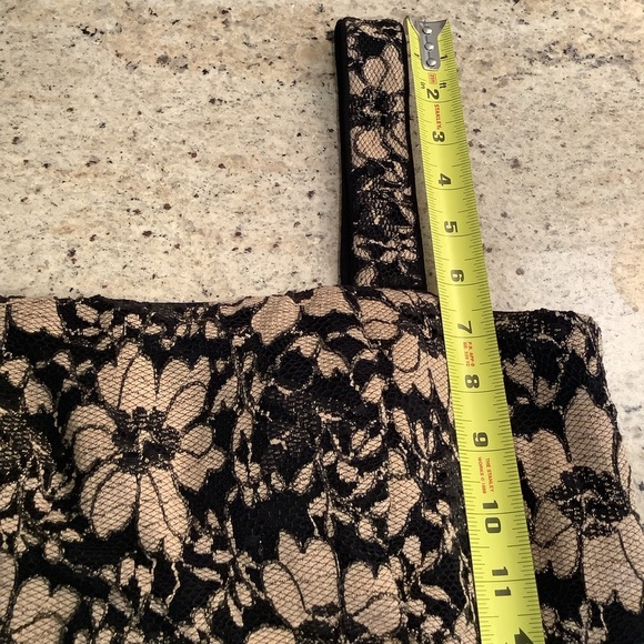 R & M Richards Two-Piece Maxi Dress and Shrug Size 10 Black and Gold - Picture 13 of 13